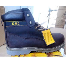 Zapatos de seguridad industrial del calzado del cuero de la PU del trabajador de calidad superior